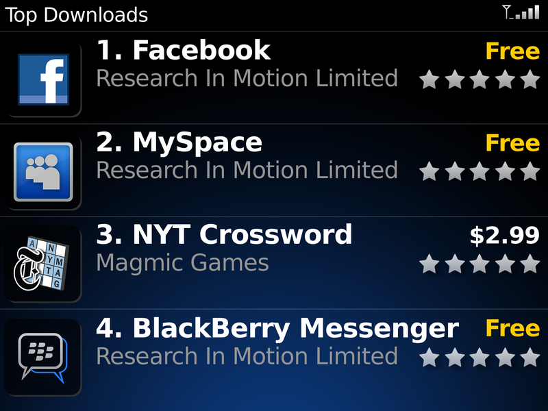 Illustration for article titled BlackBerry App World Tour and Impressions